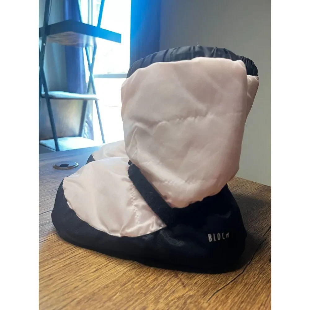 Bloch Linna & Max Warm Up Booties Dance Ballet Black Pink Size M
